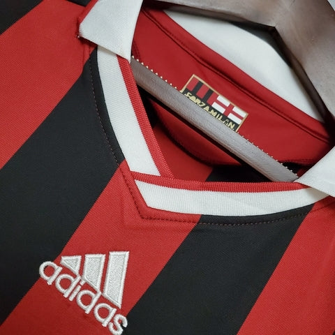 Camisa Milan Retrô 09/10 - Adidas - Vermelha e Preta