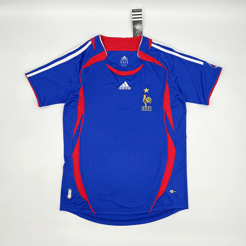 Retro France 2006 Home Jersey S-XXL(E09D)