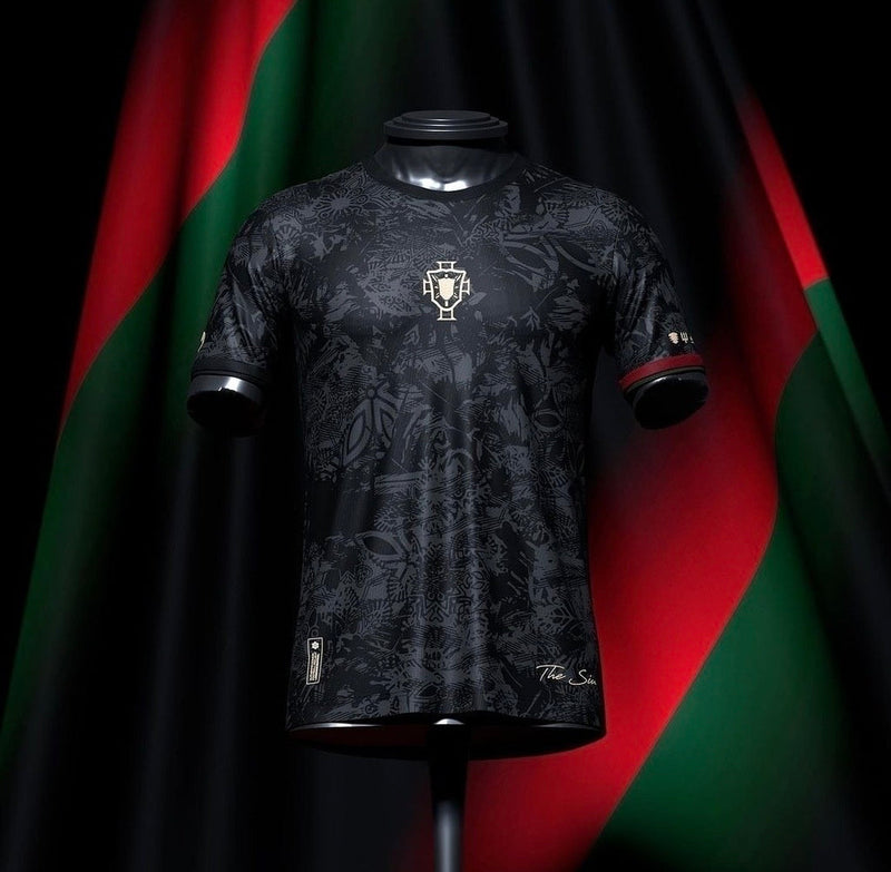 Camisa The Siu Cristiano Ronaldo 7 Preta commafootball - 2023/2024