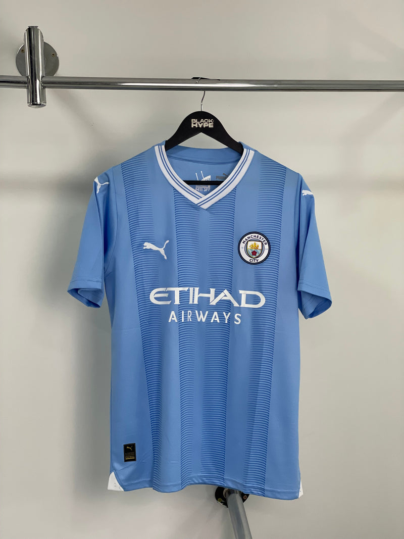 Camisa Manchester City Home 23/24 s/n° Torcedor Masculina - Azul