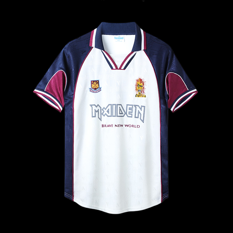 Retro Retro 1999 -2001 West Ham x Iron Maiden Away S-XXL(916D)