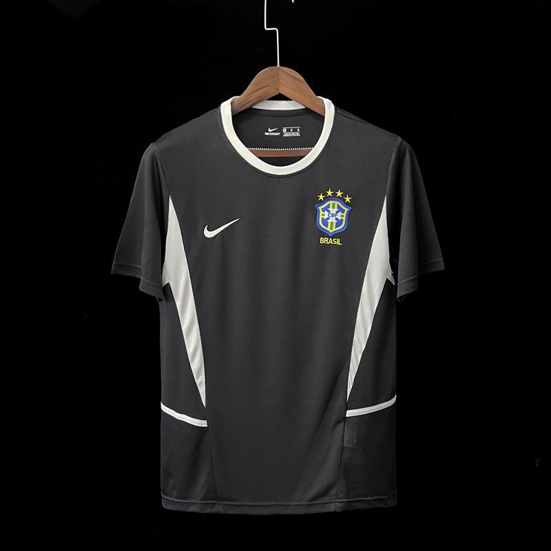 Retro Retro 2002 Brazil Black goalkeeper S-XXL(D055)