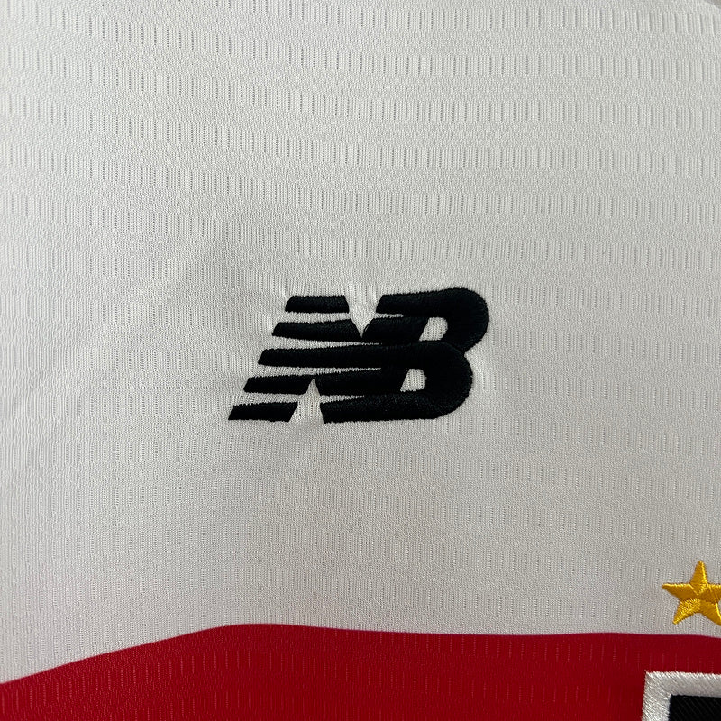 Camisa 24∕25 Long Sleeve Sao Paulo Home S-4XL(1A54)