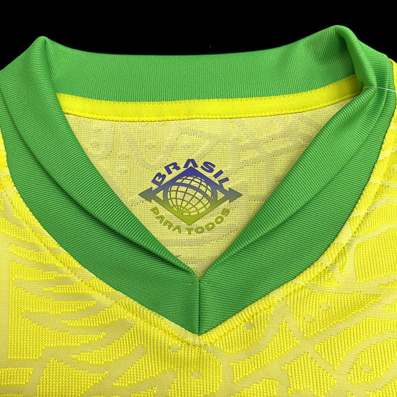 Player Brazil 2024∕25 Home Jersey – Player Version S-XXXXL(19E0)