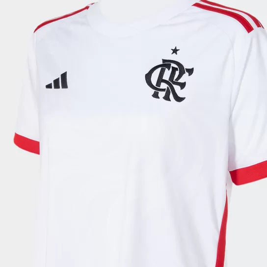 Camisa Feminina Flamengo Away II 24/25 - Branco