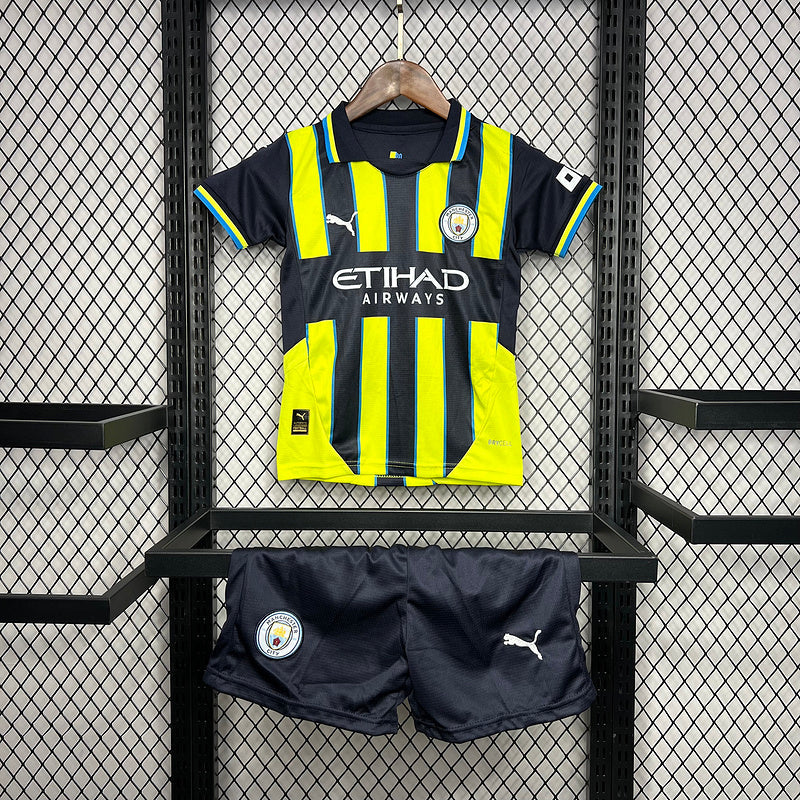 Kids Manchester City 2024∕25 Away Kids Kit(7B16)