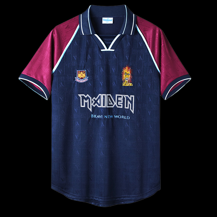 Retro Retro 1999 -2001 West Ham x Iron Maiden Home S-XXL(FBF0)