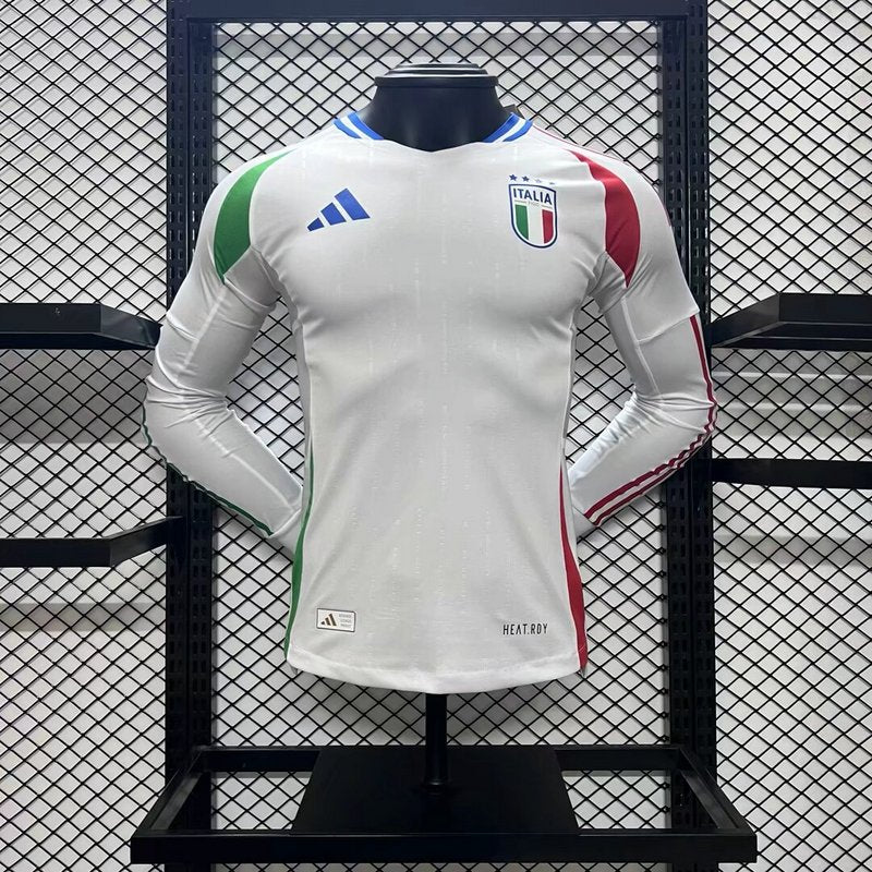 Italy 2024∕25 Euro Away Long Sleeves Jersey – Player Version(6823)