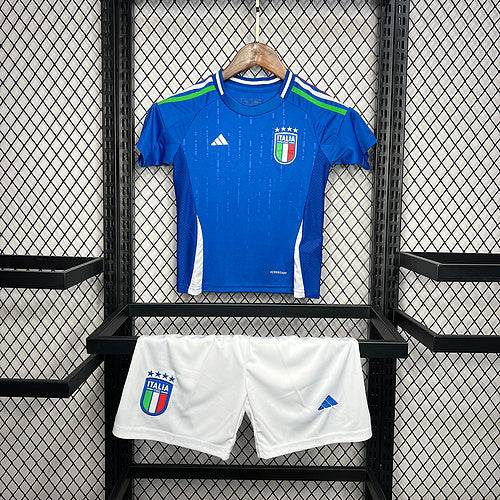 Kids Italy 2024∕25 Euro Home Kids Kit(7DE2)