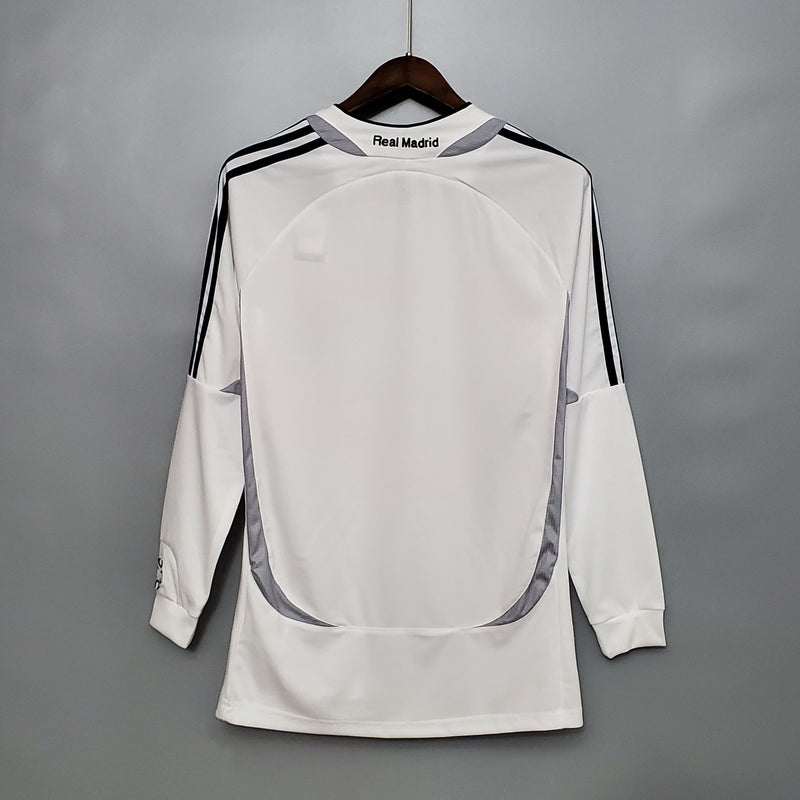 Camisa Manga Longa Real Madrid 06/07 Adidas - Branco