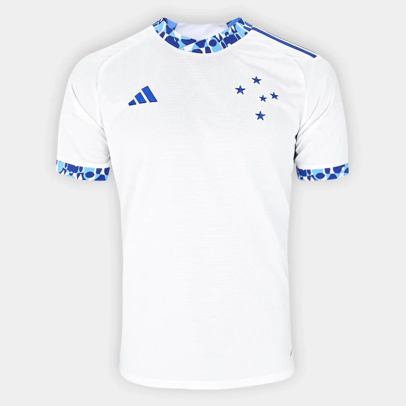 Camisa Cruzeiro II 24/25 s/n° Torcedor Adidas Masculina - Branco+Azul