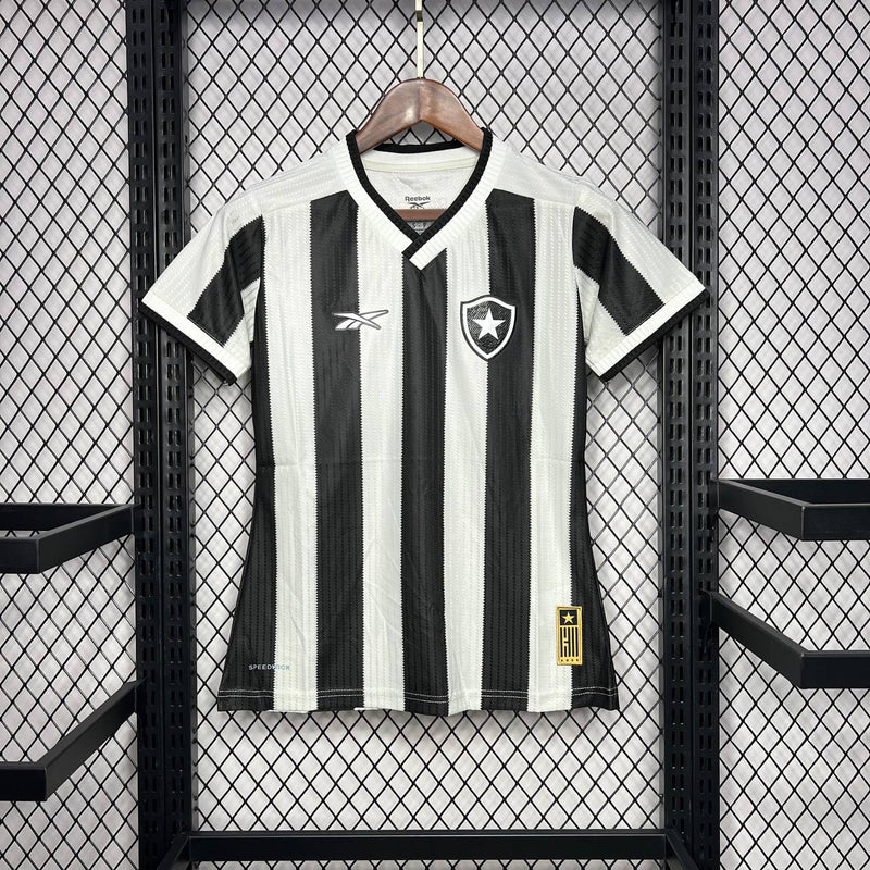 Camisa Feminina Botafogo Home I 24/25 - Preto e Branco