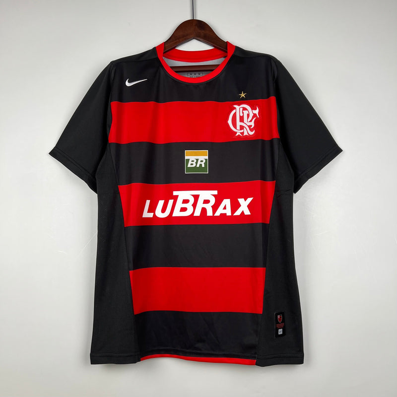 Camisa Flamengo Retrô 2002 Vermelha e Preta