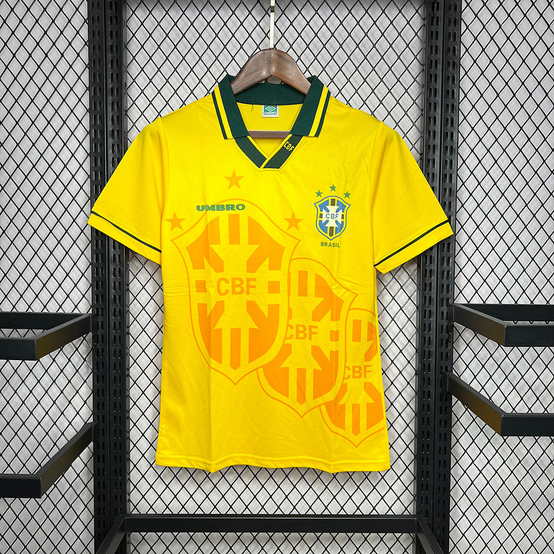 Retro Brazil 1994 Home Retro Jersey(6F02)