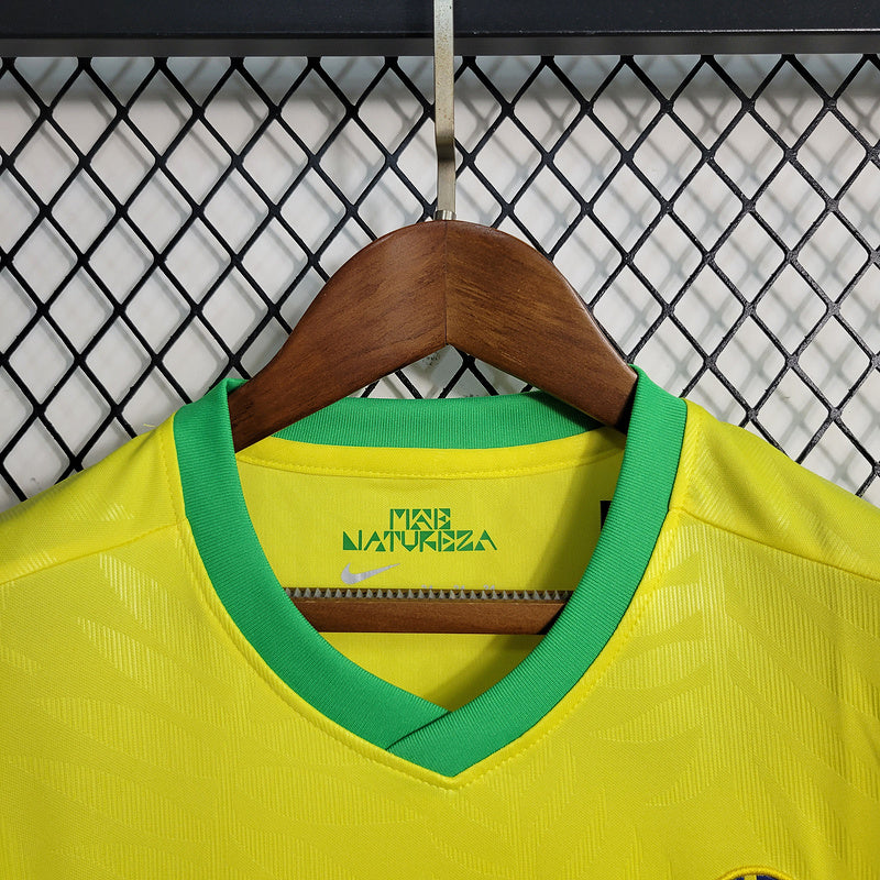 Kit Infantil Brasil 23/24 - Feminino - Amarelo