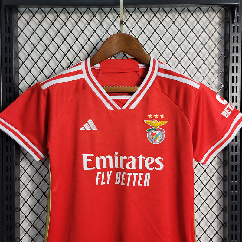 Kit Infantil Benfica Home 23/24 - Vermelho