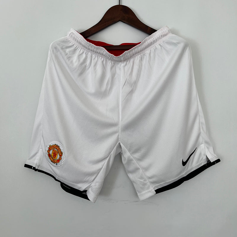 Short Retrô Manchester United - Branco