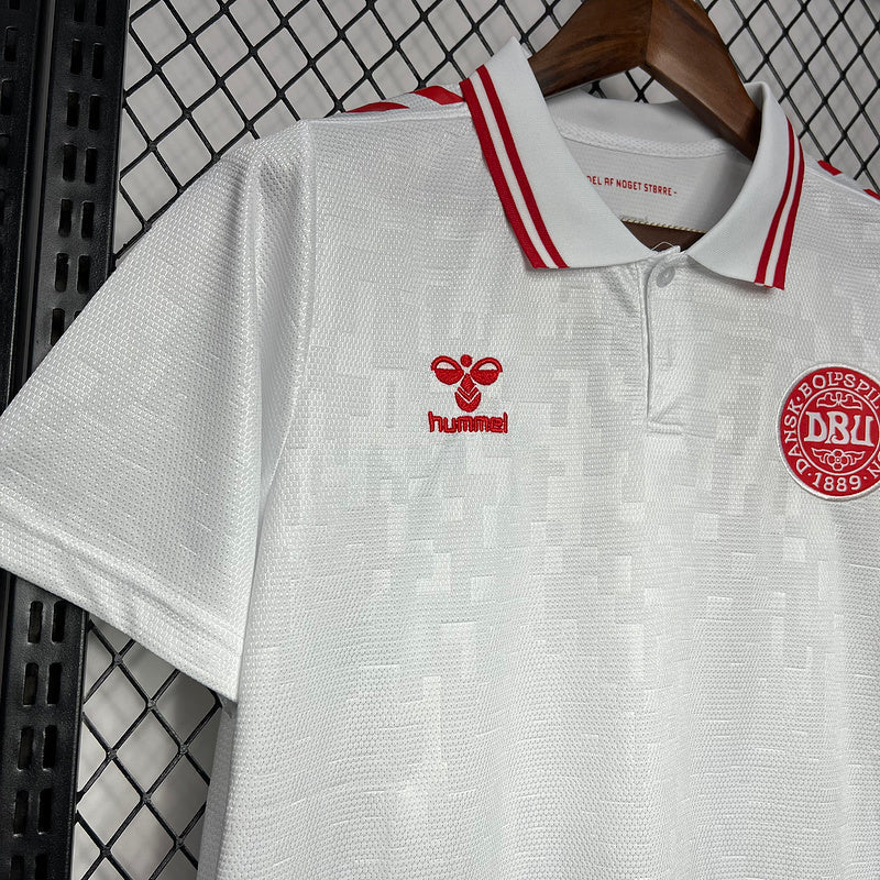 Camisa Seleção Dinamarca 24/25 - Away - Branco