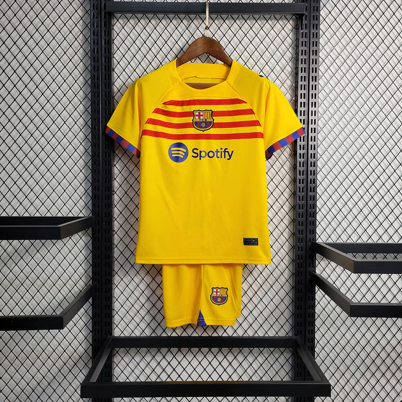 Kit Infantil Barcelona 23/24 - Amarelo