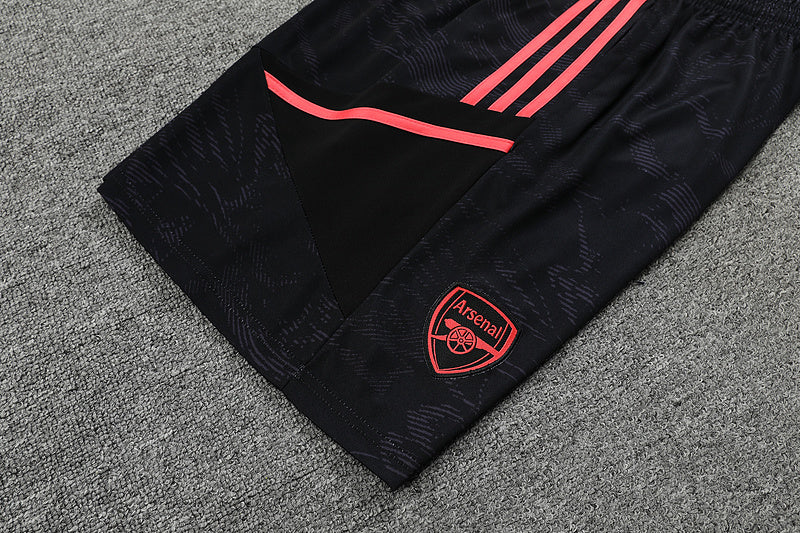 Short Treino - Arsenal 23/24 - Preto/Vermelho