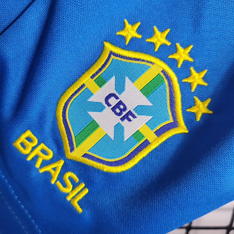 Conjunto Infantil Seleção Brasil ll 22/23 - Amarelo