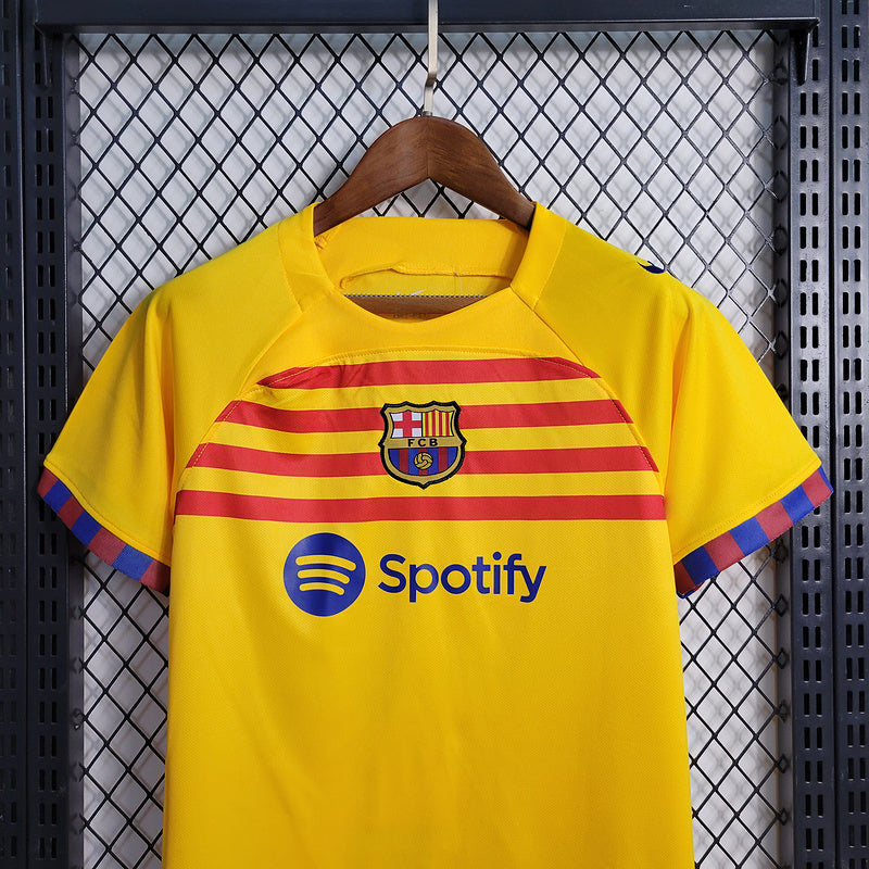 Kit Infantil Barcelona 23/24 - Amarelo