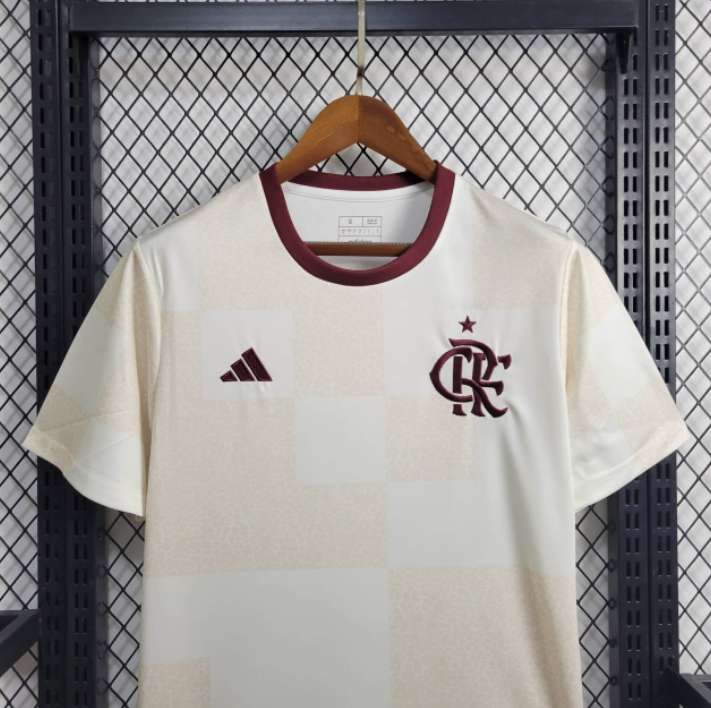 Camisa do Flamengo Treino 24/25 - Branco