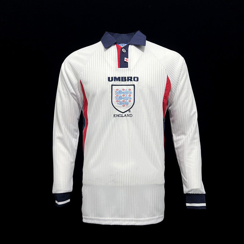 Retro Long Sleeve Retro 1998 England home S-XXL(ACE6)