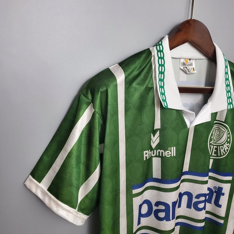 Camisa Palmeiras Retrô 9394 - Rhumell - Verde e Branca