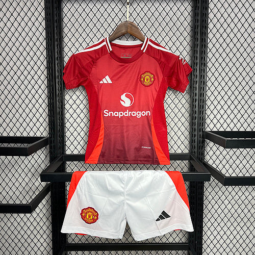 Kids Manchester United 2024∕25 Stone Roses Originals Icon Edition Kids Kit 16-28(2C89)