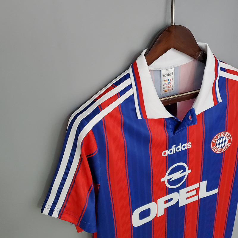 Camisa Bayern de Munique Retrô 1995/1997 Azul e Vermelha - Adidas