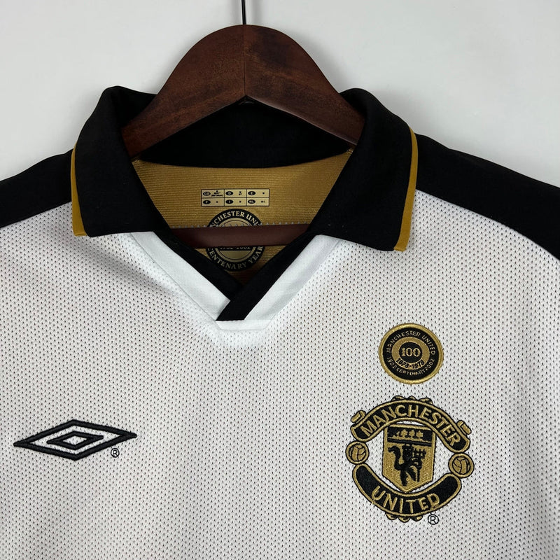 Camisa Retrô Manchester United Edição 100 Anos, Dupla Face