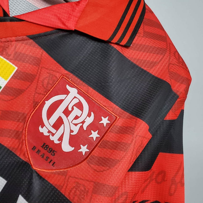 Camisa Flamengo Retrô 1995 Vermelha e Preta