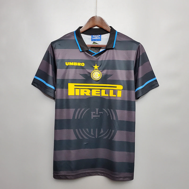 Camisa Inter de Milão Retrô 1997/1998 Cinza -