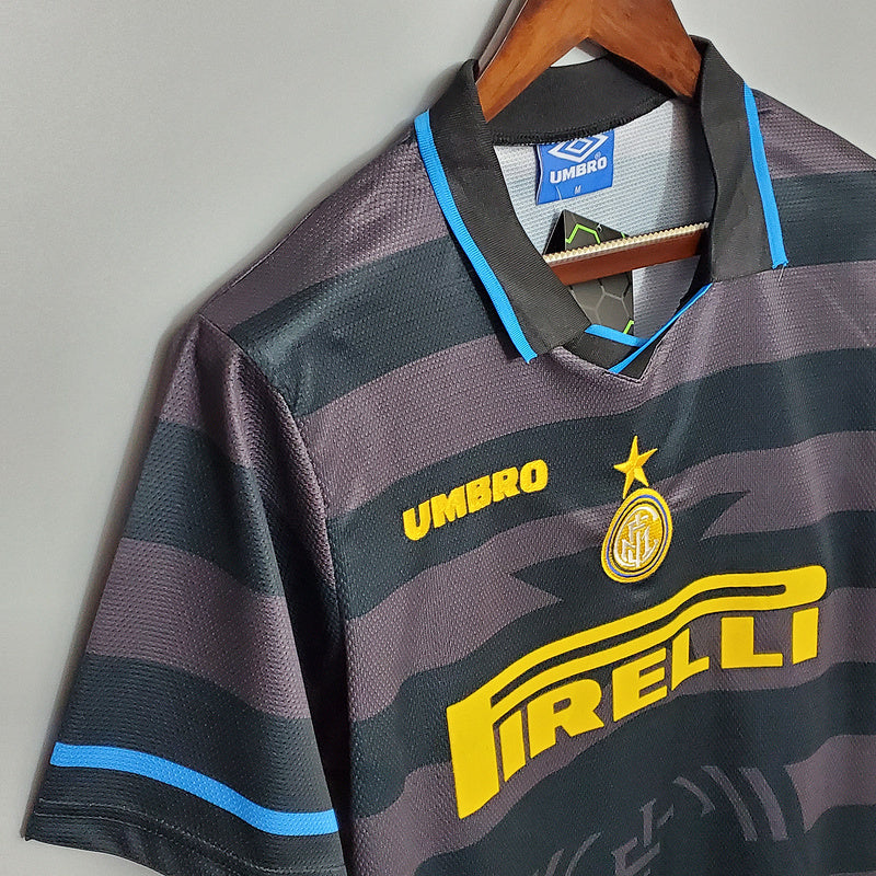 Camisa Inter de Milão Retrô 1997/1998 Cinza -