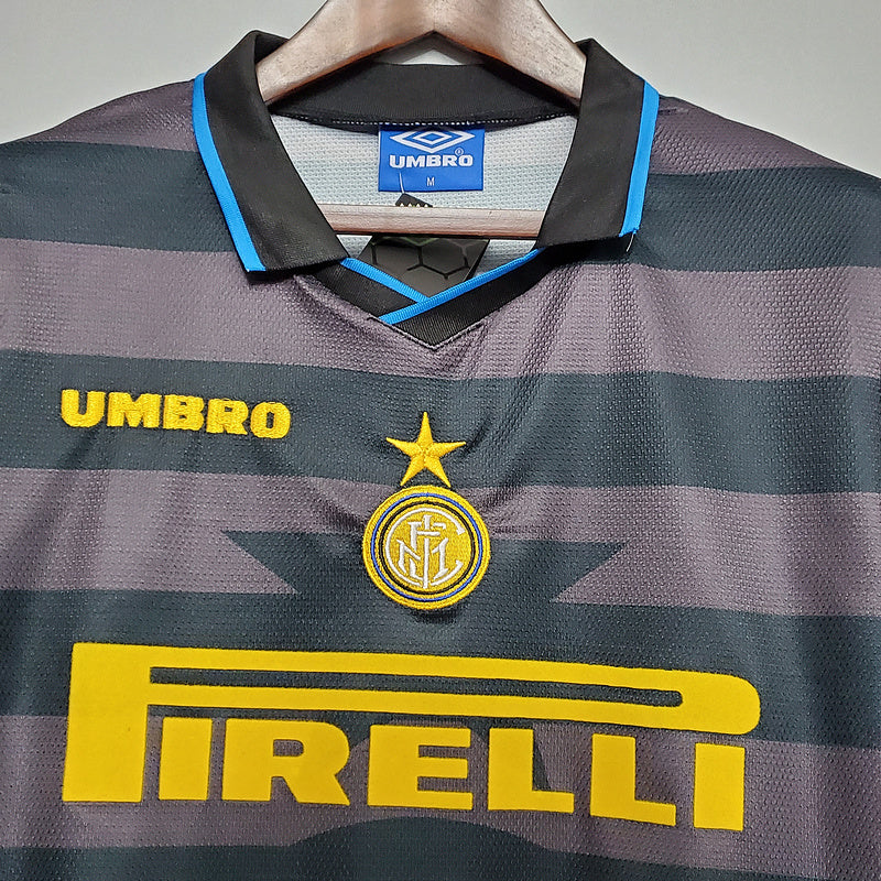 Camisa Inter de Milão Retrô 1997/1998 Cinza -