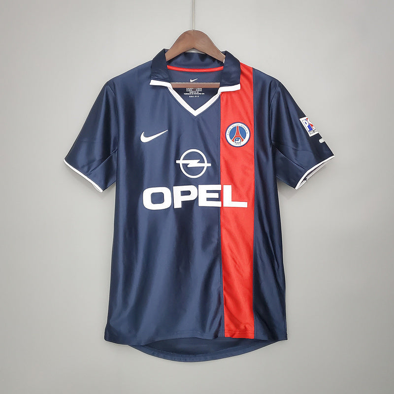 Camisa PSG Retrô 2001/2002 Azul e Vermelha - Nike