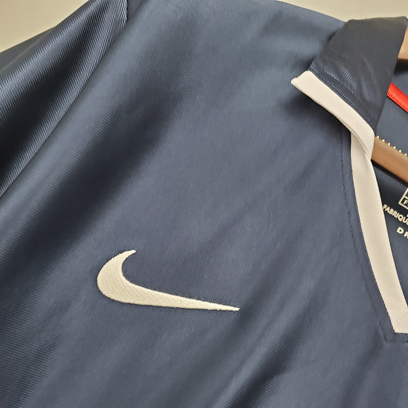 Camisa PSG Retrô 2001/2002 Azul e Vermelha - Nike