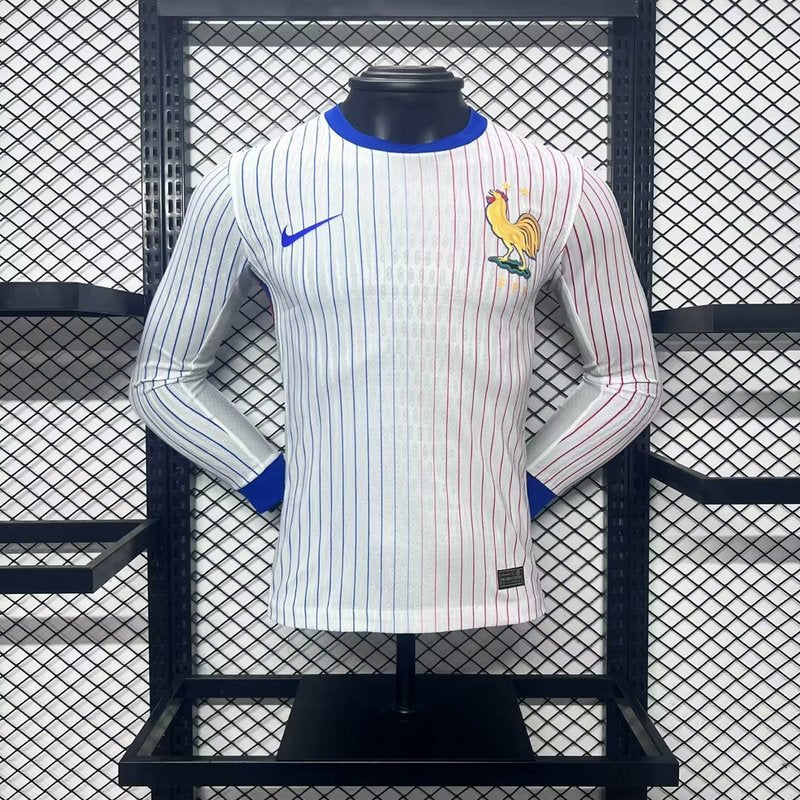 Player France 2024∕25 Euro Away Long Sleeves Jersey – Player Version(F220)