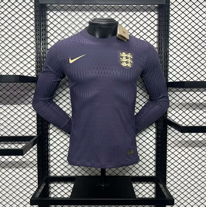 Player England 2024∕25 Euro Away Long Sleeves Jersey – Player Version(EA01)