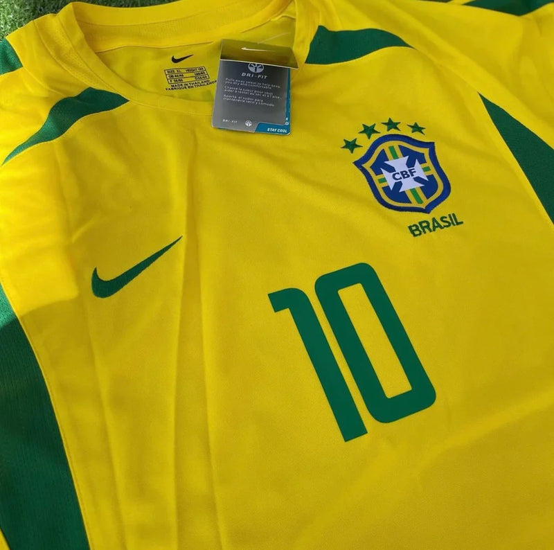 CAMISA SELEÇÃO BRASILEIRA 2002 RETRÔ