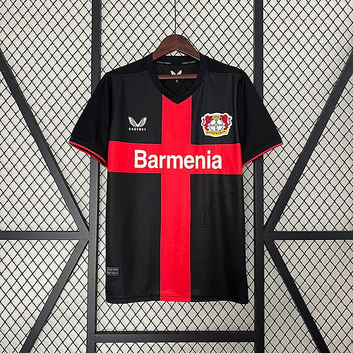 Camisa Bayer Leverkusen Home 23/24 s/n° Torcedor Masculino - Preto