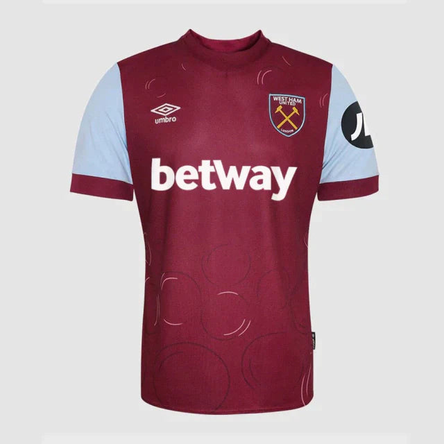 Camisa West Ham Home 23/24 s/n° Torcedor Masculino - Grená